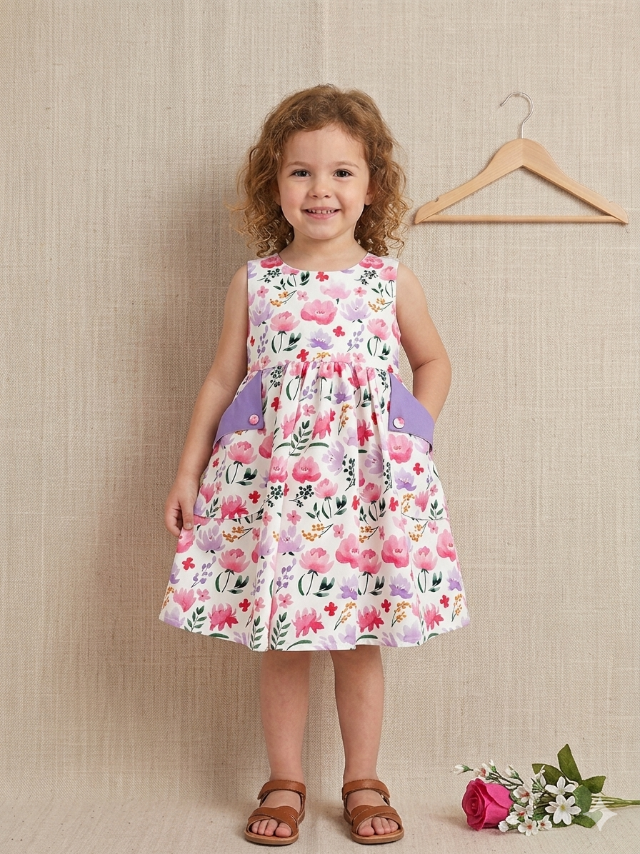 Peony Dream Sleeveless dress