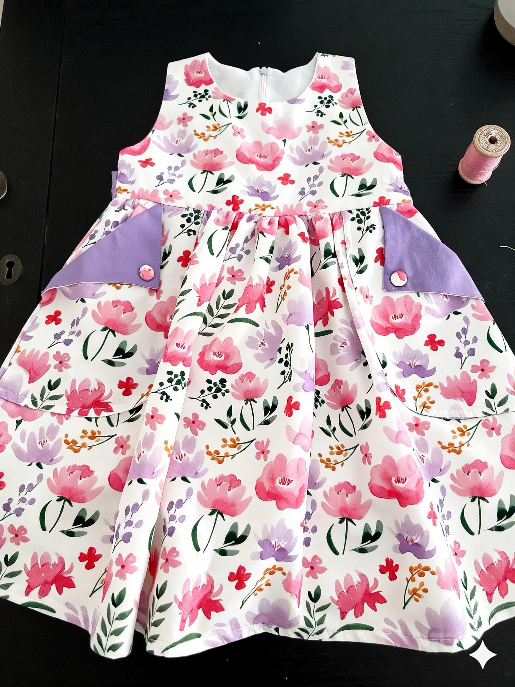 Peony Dream Sleeveless dress