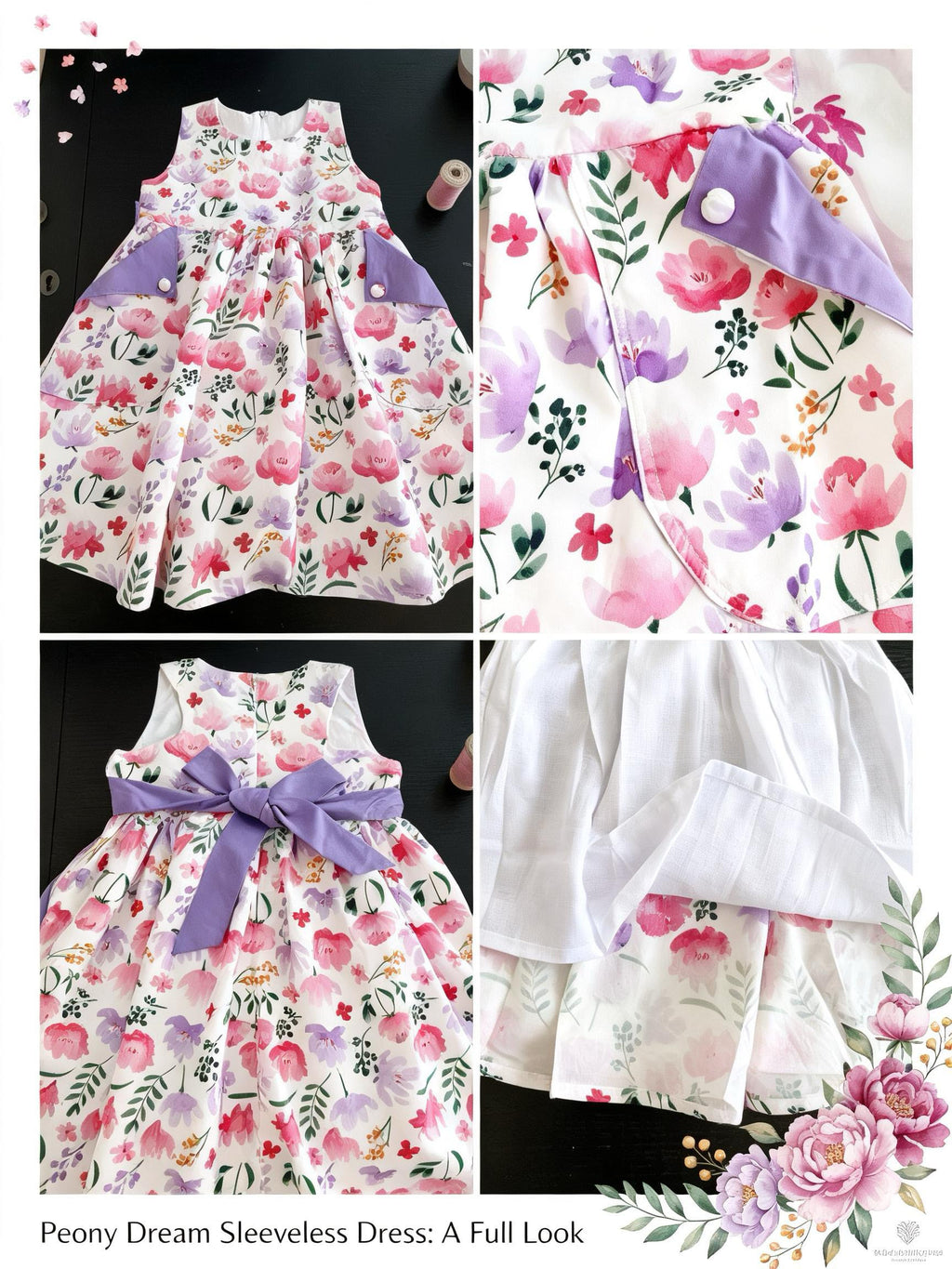 Peony Dream Sleeveless dress