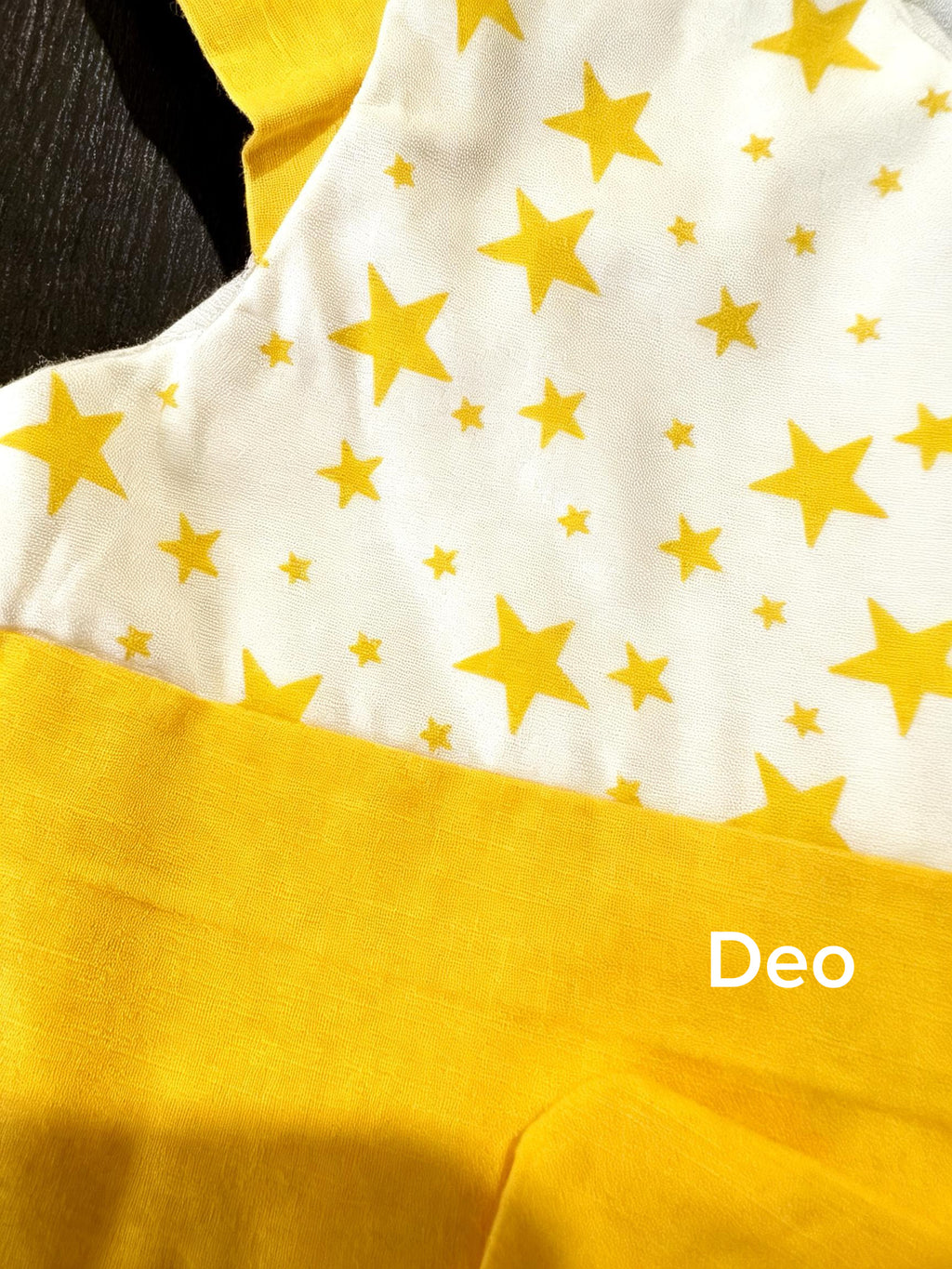 Yellow stared frock
